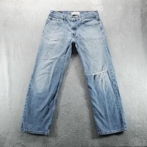 Levis 529 Jeans Mens 32x30 Blue Low Rise Straight Light Wash Skate Baggy